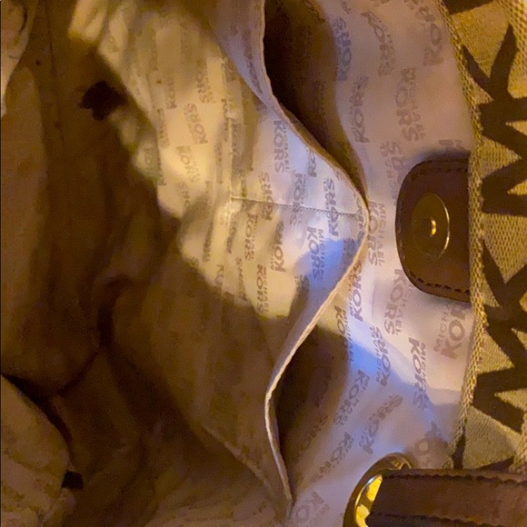 Michael Kors Jet Set Canvas tote MK monogram - Picture 5 of 6